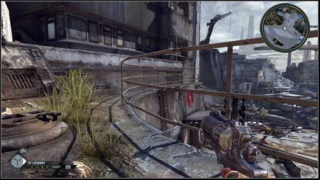 Above the exit from the Wasted Garage (close the Ark) you can find a walkway with the railing - Wasteland - p. 2 | Collector cards - Collector cards - Rage Game Guide & Walkthrough