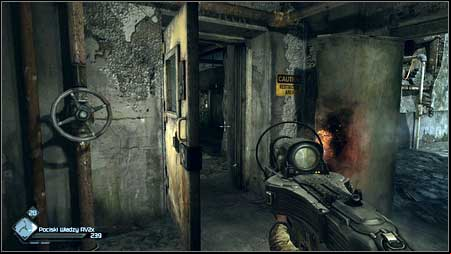 After you and Captain Marshall split up, one guard will attack you jumping out from behind the door on the right - Wasteland - p. 5 | Collector cards - Collector cards - Rage Game Guide & Walkthrough
