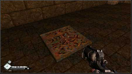 In order to leave the room walk on the square rune tile on the floor - Quake | Special id rooms - Special id rooms - Rage Game Guide & Walkthrough