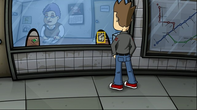 Use the rusty razor blade with the tube of glue - Buy a subway - Day 1 - Monday: A box full of junk and too much free time - Randals Monday - Game Guide and Walkthrough
