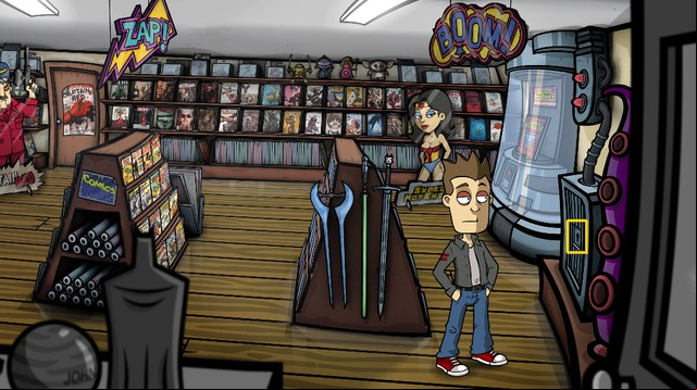 Combine the spring with the hammer and then with the twisted wire - Open a lock of showcase with the lingerie catalog - Day 2 - Monday: Excuse me, am I trapped in time already? - Randals Monday - Game Guide and Walkthrough