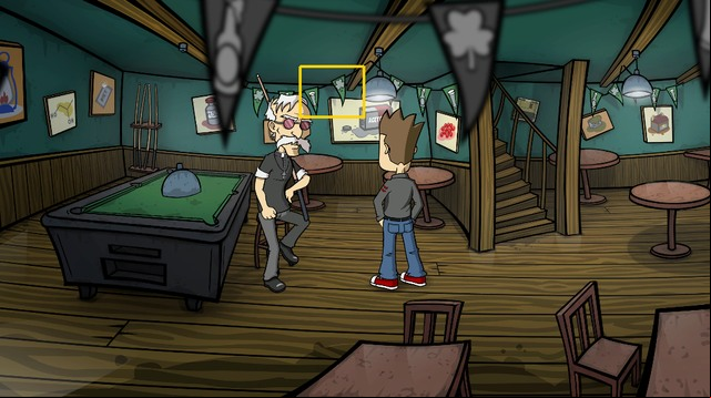 Go to pub and use extendible duck-hanger with the garlands - Get the partys accessories - Day 5 - Monday: Till the magnumatic do us part - Randals Monday - Game Guide and Walkthrough