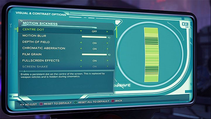 In the Visual and Contrast Options tab of the Accessibility options you can, among other things - Ratchet & Clank Rift Apart: System requirements - Appendix - Ratchet & Clank Rift Apart Guide