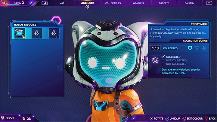 At the very end of the path, there is a hologram - Ratchet & Clank Rift Apart: Nefarious City - collectibles, list of all, map - Secrets and Collectibles - Ratchet & Clank Rift Apart Guide