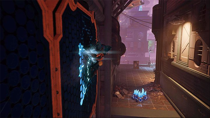 You can jump to the first ledge and then do a wall run (this is one of the actions after meeting the Phantom) - Ratchet & Clank Rift Apart: Nefarious City - collectibles, list of all, map - Secrets and Collectibles - Ratchet & Clank Rift Apart Guide