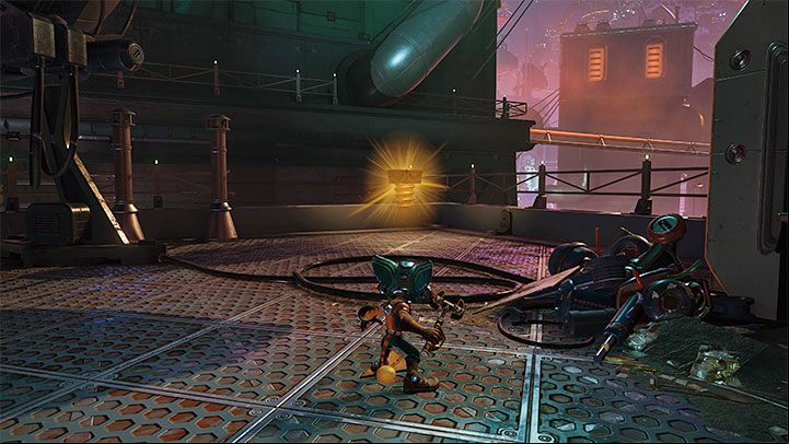 Explore the area that was previously inaccessible - Ratchet & Clank Rift Apart: Nefarious City - collectibles, list of all, map - Secrets and Collectibles - Ratchet & Clank Rift Apart Guide
