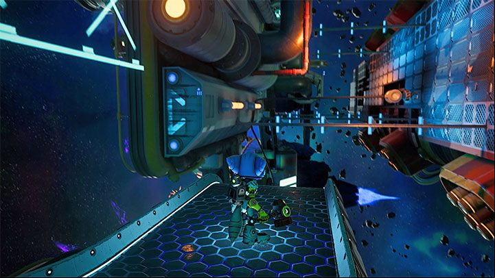 You can get the secret near the place where you start the Scarstu Debris Field - Ratchet & Clank Rift Apart: Scarstu Debris Field - collectibles, list, map - Secrets and Collectibles - Ratchet & Clank Rift Apart Guide