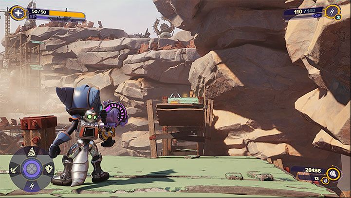 You can get the golden bolt right after you leave the spaceship and start exploring planet Torren IV - Ratchet & Clank Rift Apart: Torren IV - collectibles, list of all, map - Secrets and Collectibles - Ratchet & Clank Rift Apart Guide