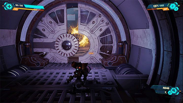 You can find the secret on the middle level, which is the area connecting the structure on the surface with the underwater complex - Ratchet & Clank Rift Apart: Cordelion - list of all collectibles, map - Secrets and Collectibles - Ratchet & Clank Rift Apart Guide