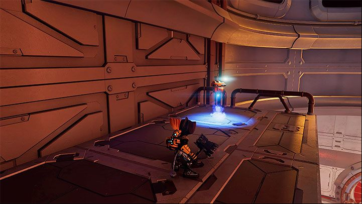 You will meet a spybot on the high balcony - Ratchet & Clank Rift Apart: Cordelion - list of all collectibles, map - Secrets and Collectibles - Ratchet & Clank Rift Apart Guide