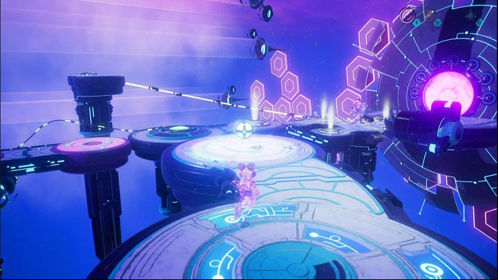 Once you are next to the meta-terminal, turn left and explore the new path - Ratchet & Clank Rift Apart: Kit, Return to Sargasso - puzzle guide, list - Clank and Kit Riddles - Ratchet & Clank Rift Apart Guide