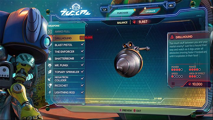 Drillhound costs 10000 bolts - Ratchet & Clank Rift Apart: Weapons - List - Basics - Ratchet & Clank Rift Apart Guide