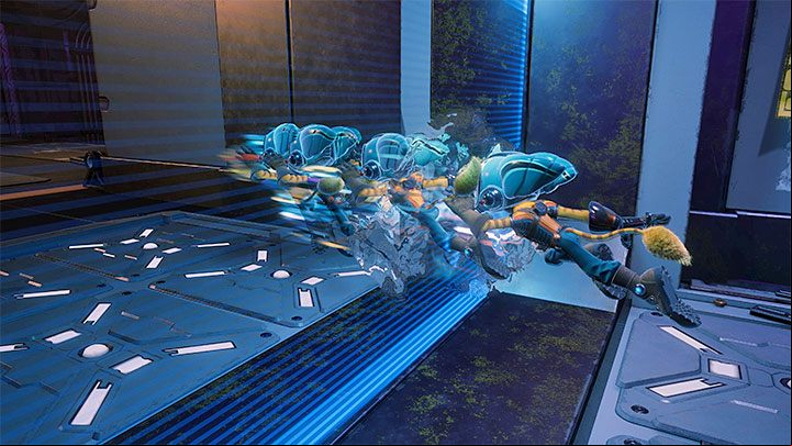 From now on, every time you encounter a vertical energy barrier, you will be able to press the Circle button and your character will phase through it - Ratchet & Clank Rift Apart: Barriers, forcefields - what to do? - FAQ - Ratchet & Clank Rift Apart Guide