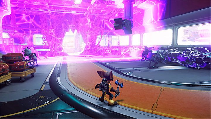 While playing the game, you can also witness scenes that show the instability of individual dimensions or the transfer of monsters from other dimensions to the world currently explored by the character you control - Ratchet & Clank Rift Apart: Interdimensional travel - how does it work? - FAQ - Ratchet & Clank Rift Apart Guide
