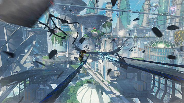 The pursuit of Nefarious will begin right after the first cutscene with him - Ratchet & Clank Rift Apart: Pursue Dr. Nefarious - walkthrough - Prologue - Corson V - Ratchet & Clank Rift Apart Guide