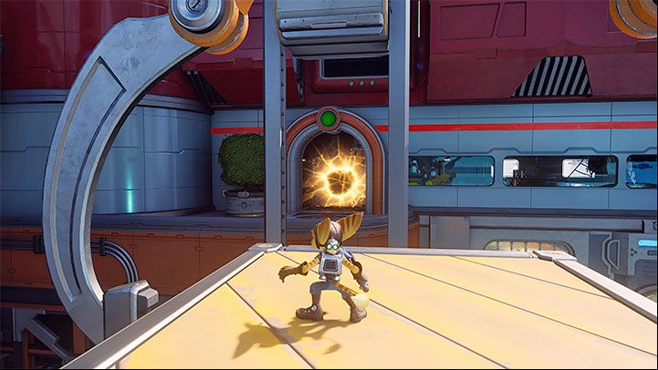 Return to the second container - Ratchet & Clank Rift Apart: Pursue Dr. Nefarious - walkthrough - Prologue - Corson V - Ratchet & Clank Rift Apart Guide
