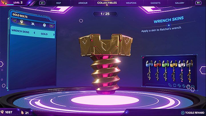 The game does not allow you to modify the weapon appearance to the same extent - Ratchet & Clank Rift Apart: Character appearance - can it be changed? - FAQ - Ratchet & Clank Rift Apart Guide