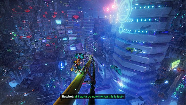 Shortly after Phantom is kidnapped, you will receive a mission objective about reaching the statue of Nefarious, which is located south of the marketplace - Ratchet & Clank Rift Apart: Investigate the Nefarious Statue - Nefarious City - Ratchet & Clank Rift Apart Guide
