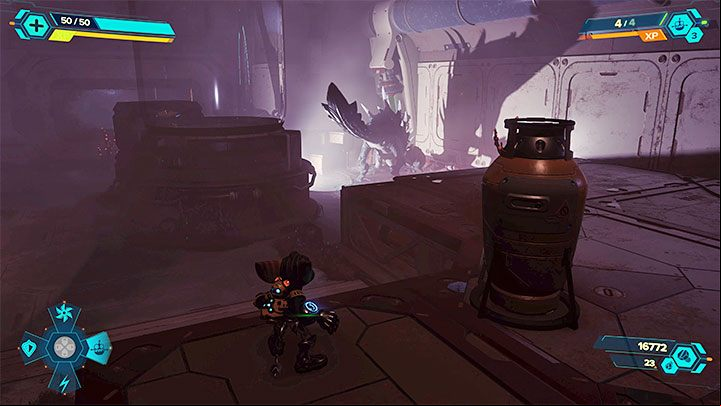 This creature hunts Ratchet for a certain period of time and is indestructible - your only option is to flee - Ratchet & Clank Rift Apart: Scary moments/Scare jumps - are they in the game? - Appendix - Ratchet & Clank Rift Apart Guide