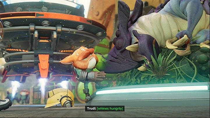 As a reminder, Trudi is a large flying beast that somewhat resembles a dragon - Ratchet & Clank Rift Apart: Trudi - how to spit fire? - FAQ - Ratchet & Clank Rift Apart Guide