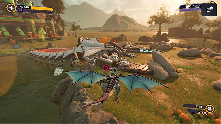 Unfortunately, flying has one major limitation - Ratchet & Clank Rift Apart: Return to Sargasso, Trudi - walkthrough - Sargasso - Ratchet & Clank Rift Apart Guide