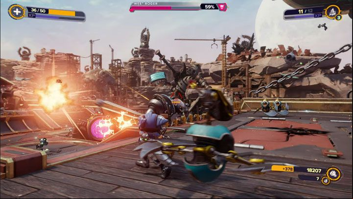 As you take part in the battles, new weak opponents may appear on the board - Ratchet & Clank Rift Apart: Wee Roger, Torren IV - how to defeat it? - Bosses - Ratchet & Clank Rift Apart Guide