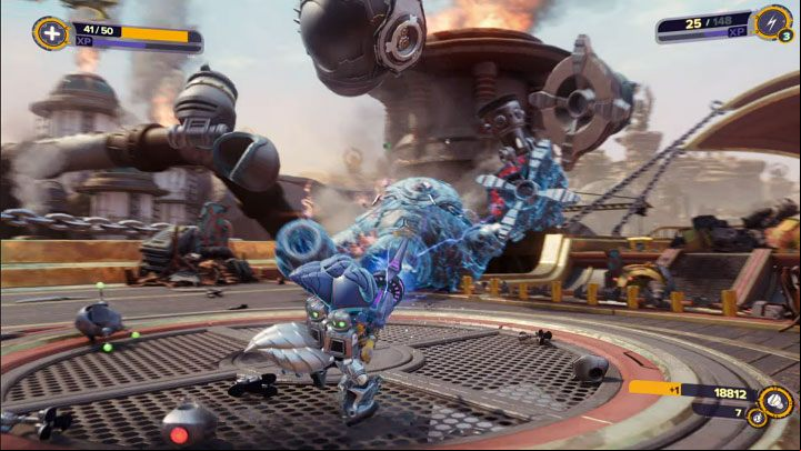 The defeated boss will disintegrate into pieces and you can continue your journey - Ratchet & Clank Rift Apart: Wee Roger, Torren IV - how to defeat it? - Bosses - Ratchet & Clank Rift Apart Guide