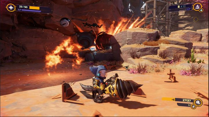 Defeating the second of the bosses from Torren IV will allow you to resume your journey to the location of the deactivated Fixer - Ratchet & Clank Rift Apart: Wee Roger, Torren IV - how to defeat it? - Bosses - Ratchet & Clank Rift Apart Guide