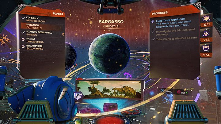 As a reminder, the list of current objectives can be viewed by pressing the right analog stick - Ratchet & Clank Rift Apart: Beginners guide - Basics - Ratchet & Clank Rift Apart Guide