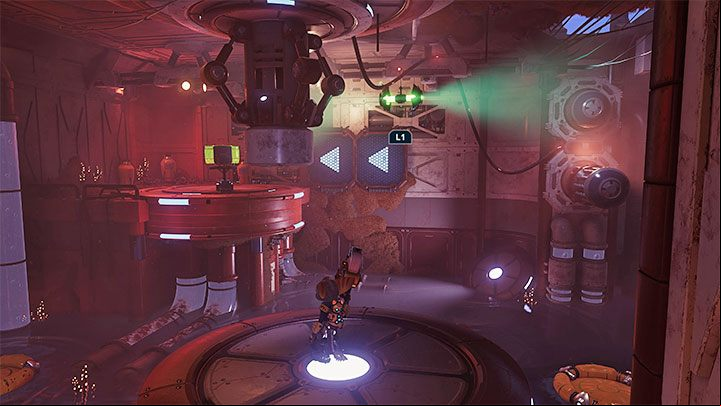 Stand in the spot pictured in the attached screenshot - Ratchet & Clank Rift Apart: Find the Rubion Forge - walkthrough - Cordelion - Ratchet & Clank Rift Apart Guide