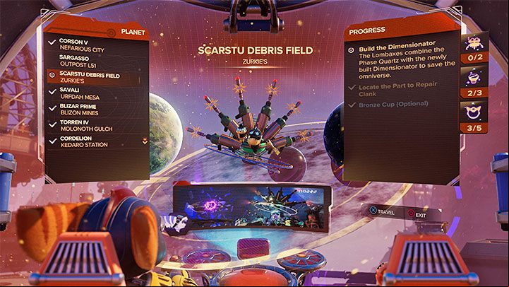 You have to return to the Scarstu Debris Field as part of the main storyline after - Ratchet & Clank Rift Apart: Meet Ratchet in Gastropub - walkthrough - Scarst debris cloud - back - Ratchet & Clank Rift Apart Guide