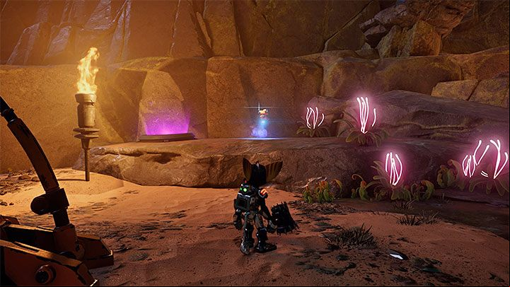 Before you take care of the current main objective, use the Speetle to obtain two collectibles in this area - Ratchet & Clank Rift Apart: Pirate Trials - walkthrough - Ardolis - Ratchet & Clank Rift Apart Guide