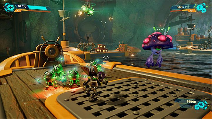 A linear path will lead you to a cavern where the final third trial will take place - you will have to fight pirates - Ratchet & Clank Rift Apart: Pirate Trials - walkthrough - Ardolis - Ratchet & Clank Rift Apart Guide
