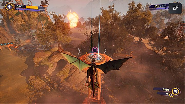 To grab a bomb, you must fly up to it and press Square - Ratchet & Clank Rift Apart: Destroy Nefarious ships - walkthrough - Return to Sargasso - Ratchet & Clank Rift Apart Guide