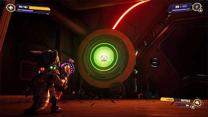 After you grab the grappling on Ratchet and Kit's cell, you will reach the new central part of the map - Ratchet & Clank Rift Apart: Reactor shutdown - walkthrough - Viceron - Ratchet & Clank Rift Apart Guide