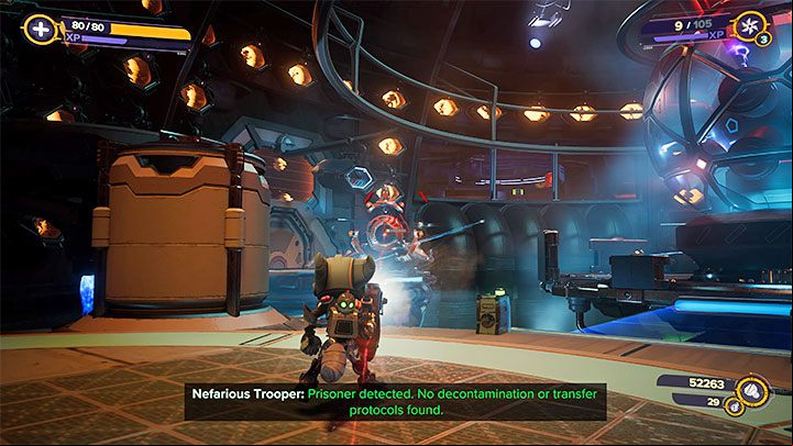 After entering the room with the reactor, expect to encounter new enemies - Ratchet & Clank Rift Apart: Reactor shutdown - walkthrough - Viceron - Ratchet & Clank Rift Apart Guide