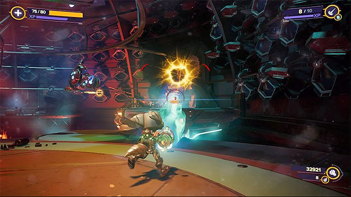 The next fights will take place in a large circular room with the turned-off reactor - Ratchet & Clank Rift Apart: Reactor shutdown - walkthrough - Viceron - Ratchet & Clank Rift Apart Guide