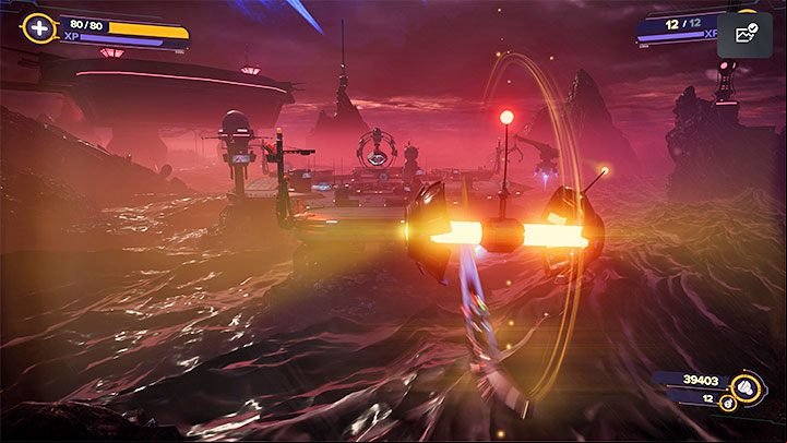 During the chase, you will through a room with a Backup Generator and reach the northern part of the map - Ratchet & Clank Rift Apart: Follow the cell - Viceron - Ratchet & Clank Rift Apart Guide