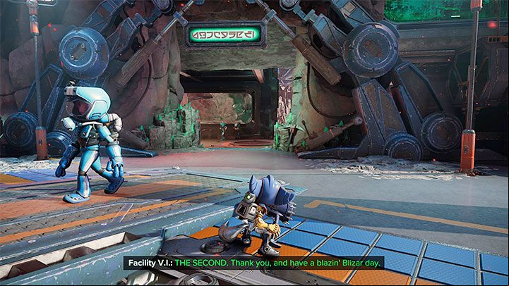 You must start at the Mining Hub in the pre-cataclysmic dimension, a location with a large number of friendly miners - Ratchet & Clank Rift Apart: Meet the engineer, search for the bots - walkthrough - Blizar Prime - Ratchet & Clank Rift Apart Guide