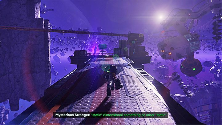 Go back to the previous blizon and hit it - Ratchet & Clank Rift Apart: Meet the engineer, search for the bots - walkthrough - Blizar Prime - Ratchet & Clank Rift Apart Guide