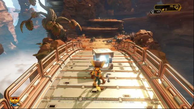 Those boxes contain healing. - Ratchet & Clank: Planet Veldin - Walkthrough - Walkthrough - Ratchet and Clank Game Guide & Walkthrough