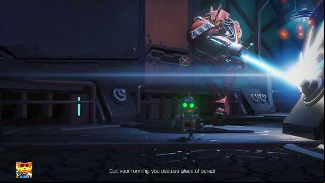 Dont even try fighting this enemy. - Ratchet & Clank: Planet Veldin - Walkthrough - Walkthrough - Ratchet and Clank Game Guide & Walkthrough