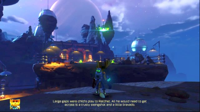 You must use your harpoon to get to the other side. - Ratchet & Clank: Planet Veldin - Walkthrough - Walkthrough - Ratchet and Clank Game Guide & Walkthrough