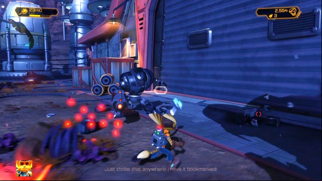 Few more enemies and the hangar will be open. - Ratchet & Clank: Planet Veldin - Walkthrough - Walkthrough - Ratchet and Clank Game Guide & Walkthrough