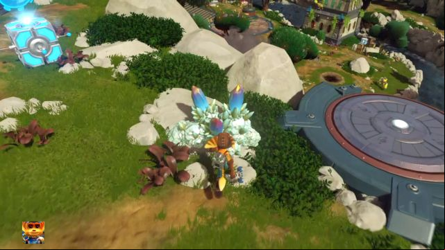Raritarium, crystals used to upgrade your weapons. - Ratchet & Clank: Planet Novalis - Walkthrough - Walkthrough - Ratchet and Clank Game Guide & Walkthrough