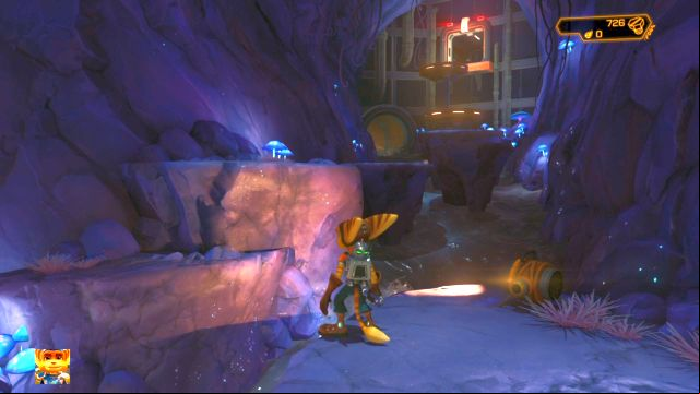 Try not to fall into the water. - Ratchet & Clank: Planet Novalis - Walkthrough - Walkthrough - Ratchet and Clank Game Guide & Walkthrough