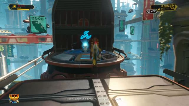 Activating the next mechanism will practically end the train section. - Ratchet & Clank: Planet Kerwan - Walkthrough - Walkthrough - Ratchet and Clank Game Guide & Walkthrough