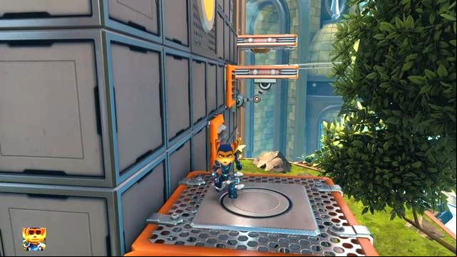 Jumping on the moving platforms is more difficult - dont rush. - Ratchet & Clank: Planet Kerwan - Walkthrough - Walkthrough - Ratchet and Clank Game Guide & Walkthrough