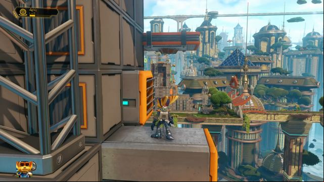 You just have to pick the right moment to jump. - Ratchet & Clank: Planet Kerwan - Walkthrough - Walkthrough - Ratchet and Clank Game Guide & Walkthrough