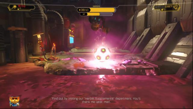 Try not to fall into the swamp. - Ratchet & Clank: Planet Aridia - Walkthrough - Walkthrough - Ratchet and Clank Game Guide & Walkthrough